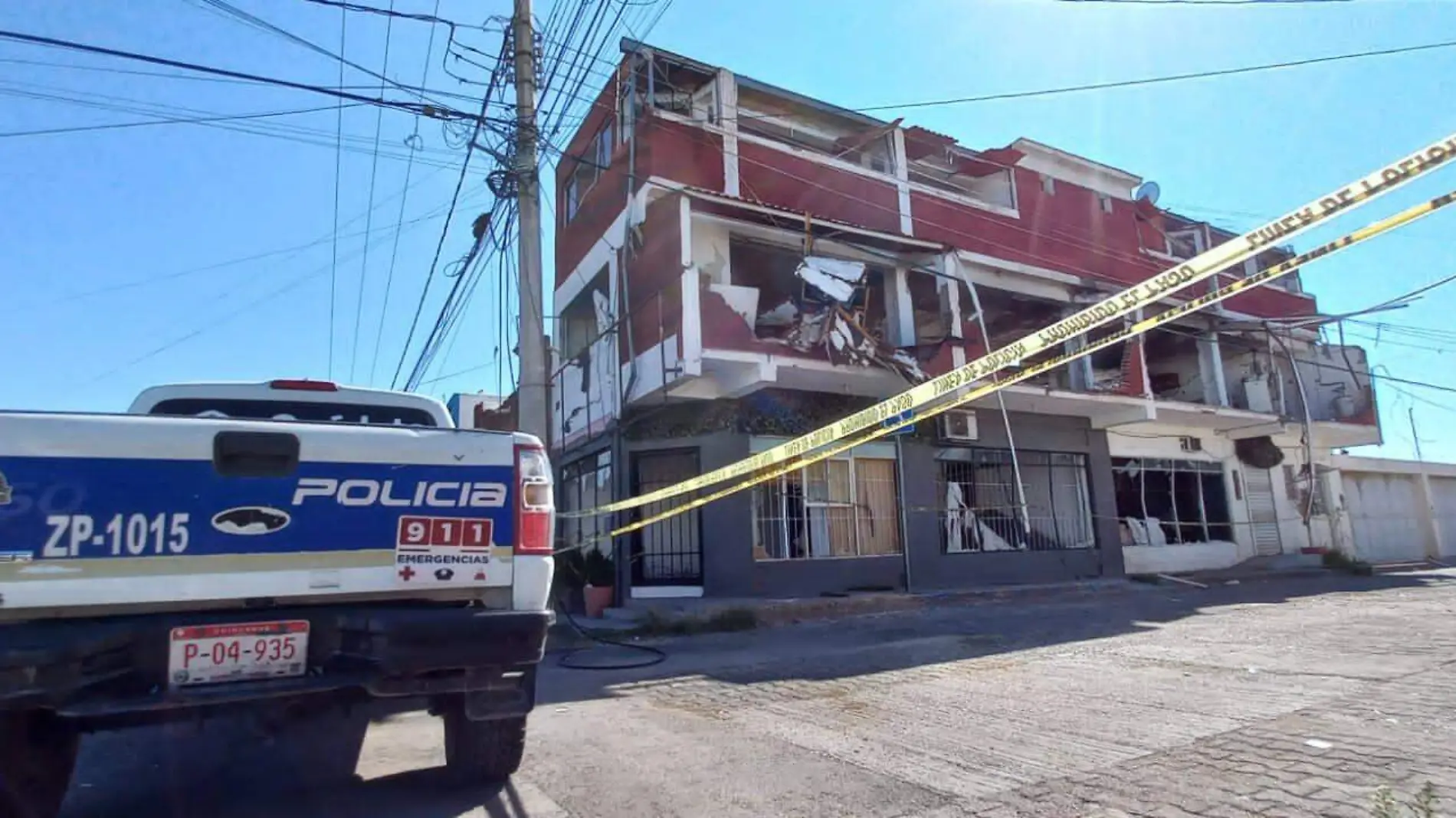 Edificio explosión “Zarco frente al Palmore” al